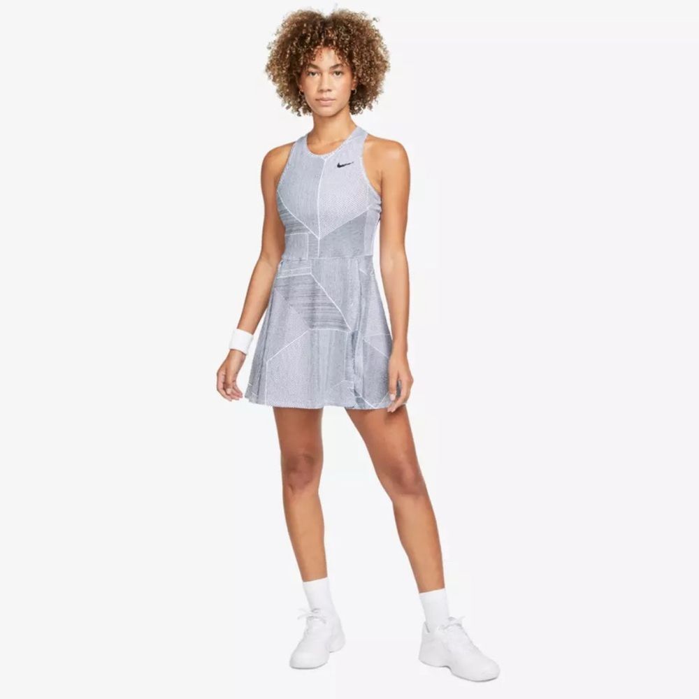 NIKE Dri-FIT Advantage Women's Grid Print Tennis Dress | Size XS | EUC | (TC)
